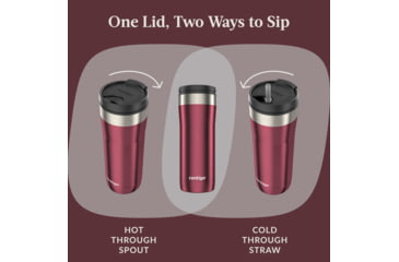 Image of Contigo Uptown Stainless Steel Dualsip Tumbler, 24 oz, Choco Truf, 24, CTSSDUALSIP24-1