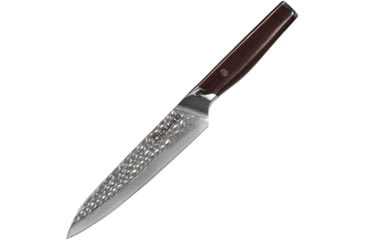Image of Cool Hand Cocobolo Utility Knife, 10.5in Overall, 6in, VG-10 Damascus Steel Blade, Cocobolo Wood Handle, 7196DCB