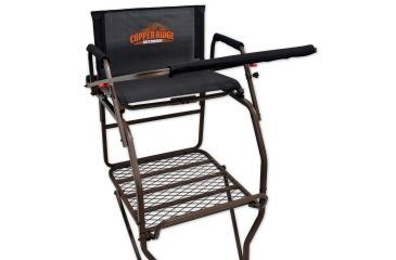 Image of Copper Ridge Outdoors 18 foot Ultra Comfort Oversized Man and a Half Ladder Stand, Black LS5002CR