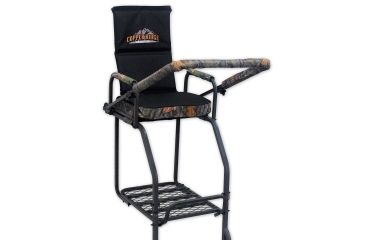 Image of Copper Ridge Outdoors 21 foot Deluxe Tree Stand w/Ladder, Black/Tree Camo 02-MKLS01-D21CR