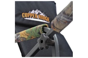Image of Copper Ridge Outdoors 21 foot Deluxe Tree Stand w/Ladder, Black/Tree Camo 02-MKLS01-D21CR