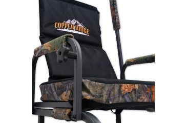 Image of Copper Ridge Outdoors 21 foot Deluxe Tree Stand w/Ladder, Black/Tree Camo 02-MKLS01-D21CR