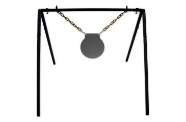Image of Copper Ridge Outdoors AR500 10 inch Gong Target w/Stand, 1/2 in Thick, Silver SH5055CR