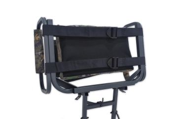 Image of Copper Ridge Outdoors Deluxe Hang On Tree Stand, 24 x 32 inch Platform, Black/Tree Camo 02-MKHS01-DC1CR