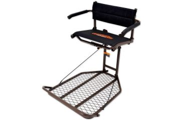 Image of Copper Ridge Outdoors Ultra Comfort Deluxe Hang On Tree Stand, Black HS2002CR