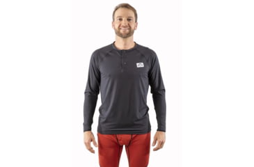 Image of Corbeaux Ajax Henley - Mens, Black