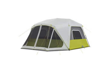Image of Core Equipment 10 Person Instant Cabin Tent w/Screen Room, Green/Grey, 40036