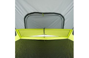 Image of Core Equipment 12 Person instant Cabin Tent with Double Awning, Green/Gray, 18 x 10 ft, 40061