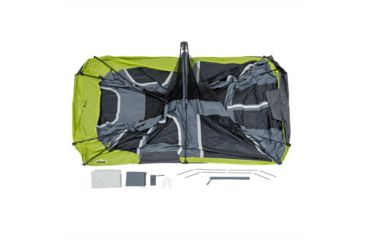 Image of Core Equipment 12 Person instant Cabin Tent with Double Awning, Green/Gray, 18 x 10 ft, 40061