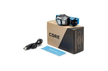 Image of Core Equipment Rechargeable Headlamp, 300 Lumen, Gray, 2.2 x 1.5 x 1.7 in, 40079