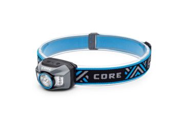 Image of Core Equipment Rechargeable Headlamp, 300 Lumen, Gray, 2.2 x 1.5 x 1.7 in, 40079