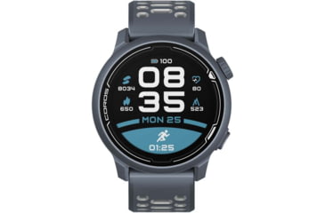 Image of COROS Pace 2 GPS Sport Watch w/ Silicone Band, Blue Steel, WPACE2-BLS