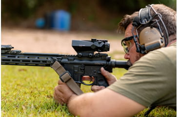 Image of Cosmic Tactical Saturn 4x32mm Tactical Rifle Scope, 32mm Tube, Prismatic, Chevron Reticle, Black, S4x32