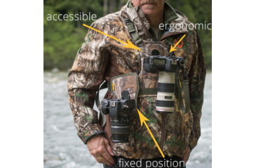 Image of Cotton Carrier CCS G3 Camera Harness 2, Camo, One Size, 147CAMO