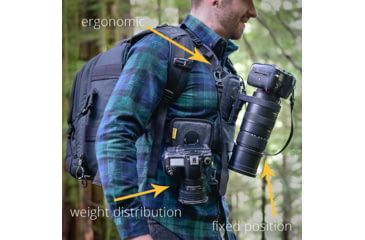 Image of Cotton Carrier CCS G3 Camera Harness 2, Grey, One Size, 147GREY