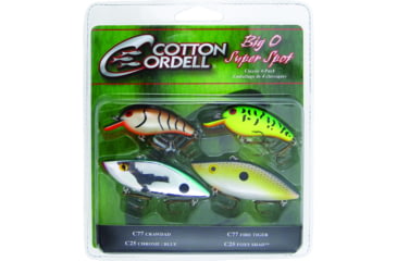 Image of Cotton Cordell Big O Crankbait, 4-Pack, Assortment 3, PK4CC3