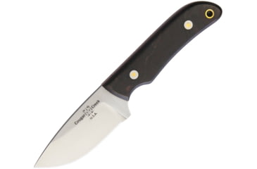 Image of Cougar Creek EZE Skinner Africanwood, 7in, ATS-34, Brown Leather Knife, 7in Overall, 3in Satin Ats-34 SS Blade, African Blackwood Handle, Brown Leather Sheath, TFCC4
