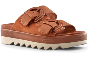 Image of Cougar Pepa Suede Sandal - Womens, Cognac, 6, Pepa-SL-Cognac-6