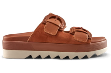 Image of Cougar Pepa Suede Sandal - Womens, Cognac, 6, Pepa-SL-Cognac-6