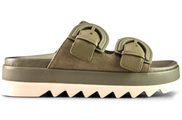 Image of Cougar Pepa Suede Womans Sandals, Olive, 10, Pepa-SL-Olive-10