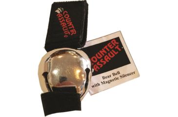 Image of Counter Assault Bear Bells 1.5 in with Silencer, Silver 1001214