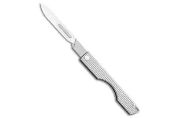 Image of County Comm CountyComm Folding Titanium Craft Scalpel w/ Spare Blades, Gray, Stainless Steel, adult, BHQ-119585