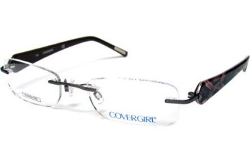 Image of Cover Girl CG0389 Eyeglass Frames - Shiny Dark Brown Frame Color
