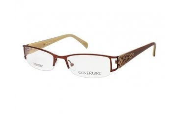 Image of Cover Girl CG0394 Eyeglass Frames - Shiny Dark Brown Frame Color