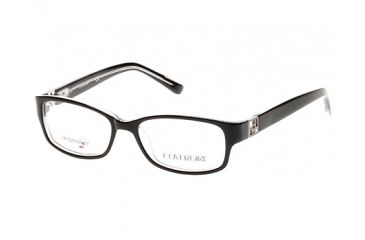 Image of Cover Girl CG0441 Eyeglass Frames - Black/Crystal Frame Color