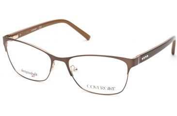 Image of Cover Girl CG0464 Eyeglass Frames - Matte Dark Brown Frame Color