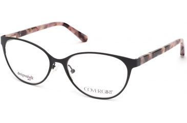 Image of Cover Girl CG0465 Eyeglass Frames - Matte Black Frame Color, Matte Black Lens Color