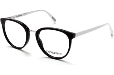 Image of Cover Girl CG0471 Eyeglass Frames - Black/White Frame Color