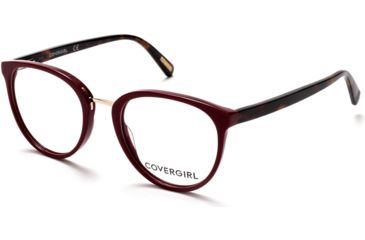Image of Cover Girl CG0471 Eyeglass Frames - Shiny Red Frame Color, Shiny Red Lens Color