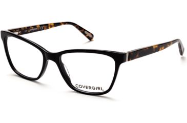 Image of Cover Girl CG0482 Eyeglass Frames - Shiny Black Frame Color