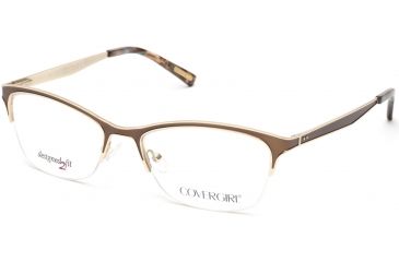 Image of Cover Girl CG0543 Eyeglass Frames - Matte Dark Brown Frame Color
