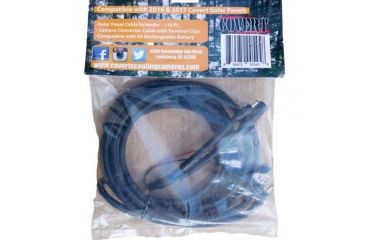 Image of Covert Scouting Cameras Replacement Solar Panel Kit, Cable Extender-10ft, Camera Connector Cable w/Terminal 5458