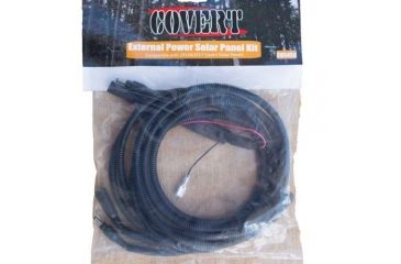 Image of Covert Scouting Cameras Replacement Solar Panel Kit, Cable Extender-10ft, Camera Connector Cable w/Terminal 5458