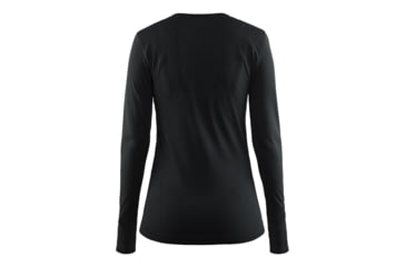Image of Craft Active Comfort Roundneck Long Sleeve, Black Solid, Small 1903714-B199-S