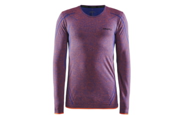 Image of Craft Active Comfort Roundneck Long Sleeve, Soul/Flourange, Large 1903716-B386-L