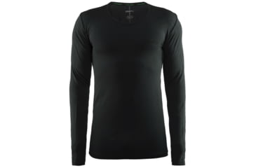 Image of Craft Active Comfort Roundneck Longsleeve - Men's -Black-Small
