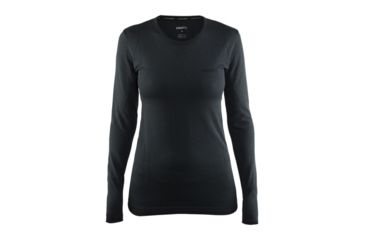 Image of Craft Active Comfort Roundneck Longsleeve - Women's -Black-Large