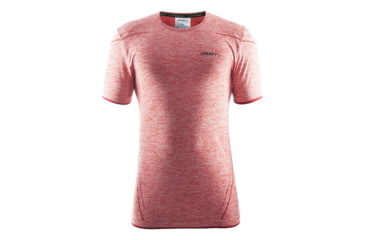 Image of Craft Active Comfort Roundneck Short Sleeve - Mens -Bright Red-Large