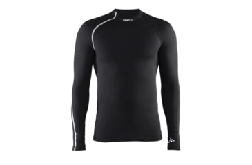 Image of Craft Active Extreme Crew Neck - Mens-Black/Platinum-Small