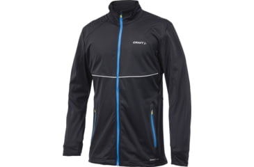 Image of Craft Performance Cross Country PXC Light Softshell Jacket - Men's-Black/Horizon-Medium