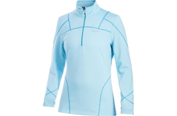 Image of Craft Thermal Stretch Pullover - Women's-Aquamarine/Azur-X-Small