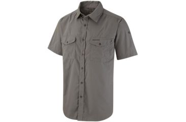 Image of Crag Hoppers Kiwi Short Sleeve Shirt - Men's -Ashen-Small