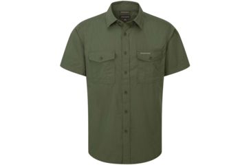 Image of Crag Hoppers Kiwi Short Sleeve Shirt - Men's -Dark Cedar-Small