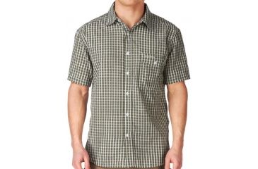 Image of Crag Hoppers Seersucker Shirt - Men's -Green Check-Small