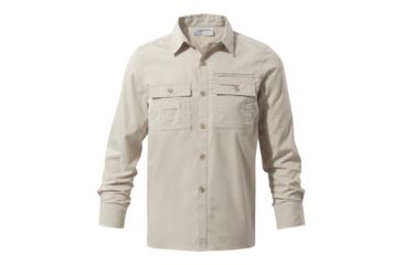 Image of Craghoppers Adv Trek Long Sleeve Shirt, Oatmeal, 11-12, CKS014-70UC11