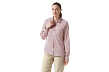 Image of Craghoppers NL Adoni Long Sleeve Shirt, Fire Red Prt, 16, CWS468-5EG20L